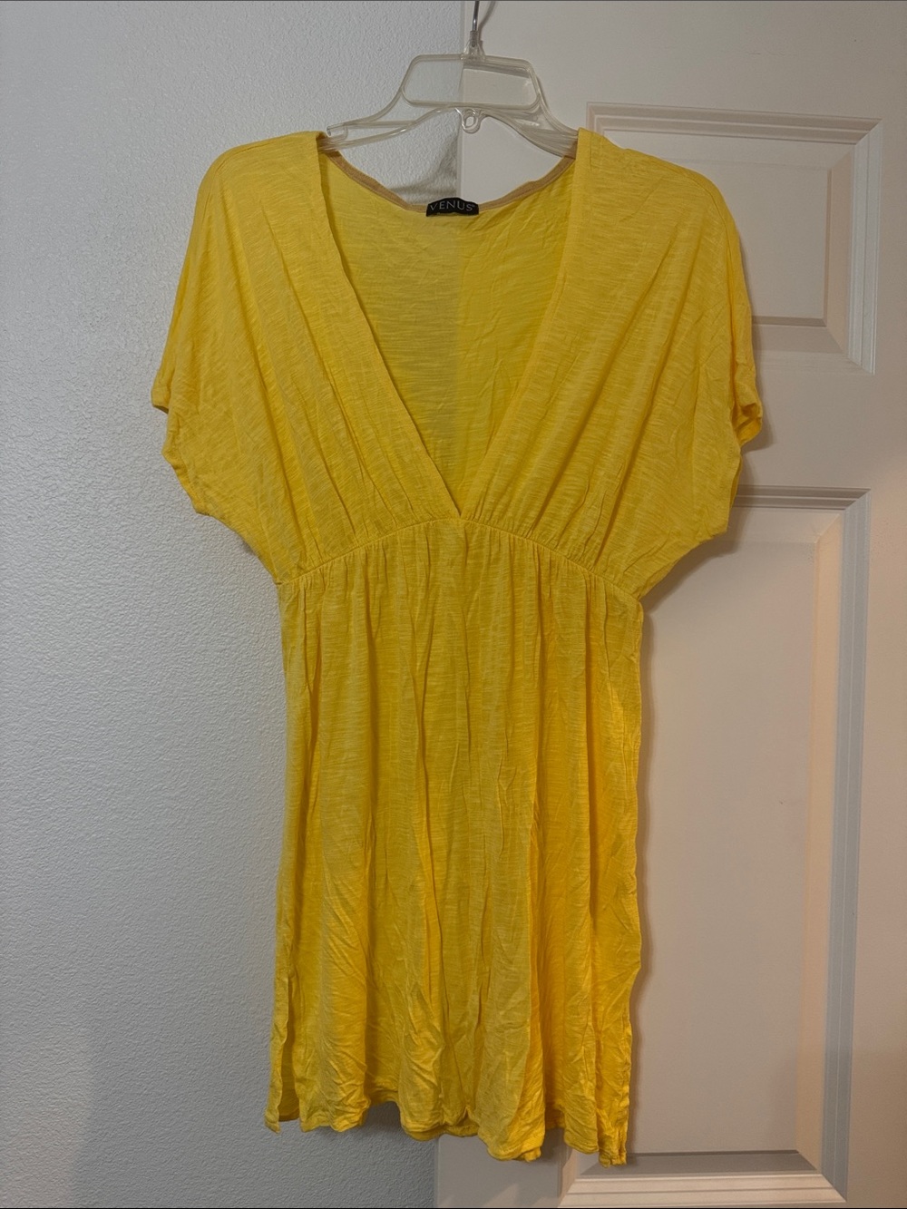 VENUS Bright Yellow V-Neck Swim
Coverup Dress size L